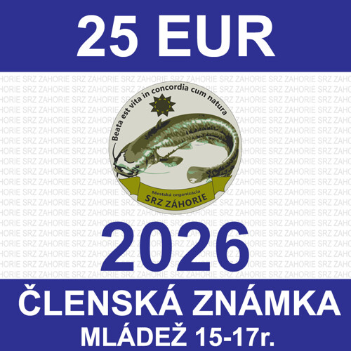 1 MLÁDEŽ 15-17 r. - členská známka 2026