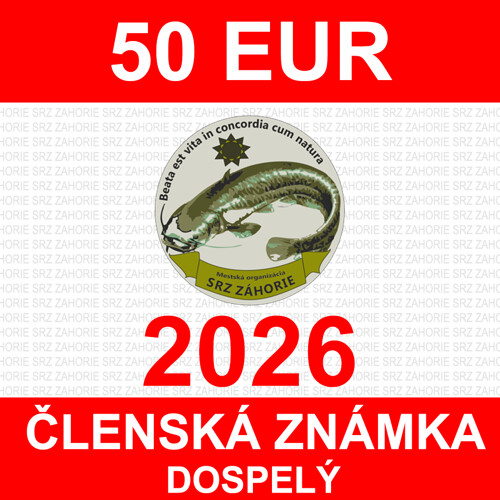 1. DOSPELÝ - členská známka 2026 + mimoriadna členská známka SRZ RADA Žilina 5€