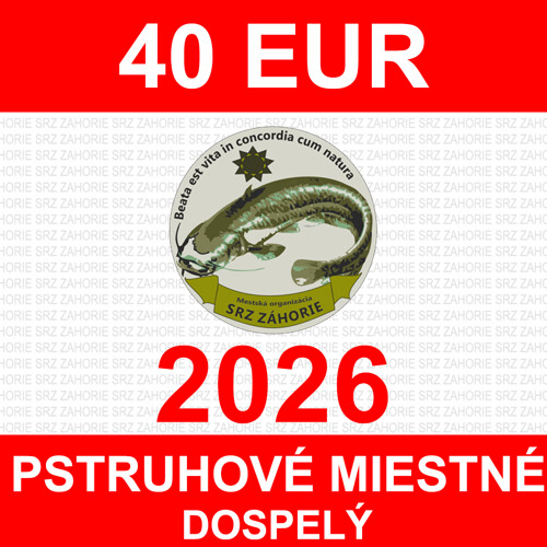 6. DOSPELÝ - pstruhové miestne povolenie 2026