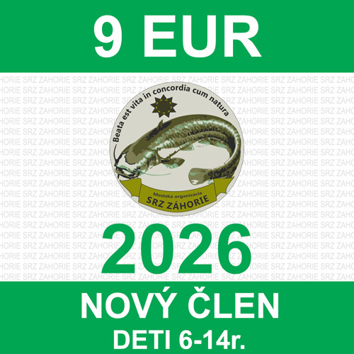 1. DETI do 6-14 r.- zápisné, členský príspevok a členský preukaz 2026 - nový člen