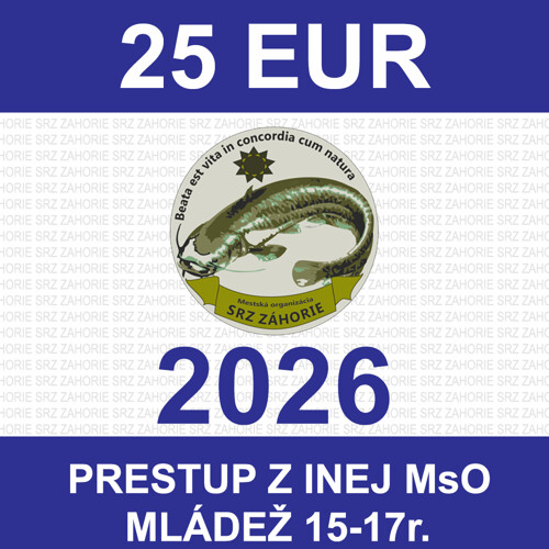 0.2  MLÁDEŽ - Poplatok za prestup z inej MsO do MsO Záhorie 2026