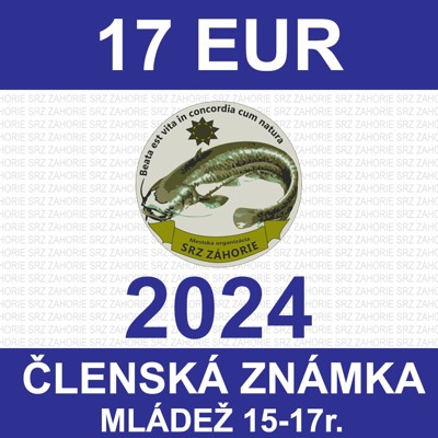 1 MLÁDEŽ 15-17 r. - členská známka 2024