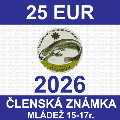 1 MLÁDEŽ 15-17 r. - členská známka 2026
