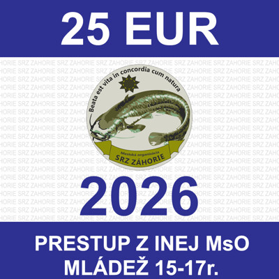 0.2  MLÁDEŽ - Poplatok za prestup z inej MsO do MsO Záhorie 2026