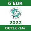 2.0 DETI do 6-14 r.- zápisné, členský príspevok a členský preukaz 2022 - nový člen