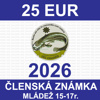 1 MLÁDEŽ 15-17 r. - členská známka 2026