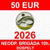 9.1. DOSPELÝ - neodpracovaná brigáda 10hod/50 EUR 2026