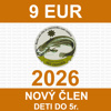 1. DETI do 5 r.- zápisné, členský príspevok a členský preukaz 2026 - nový člen